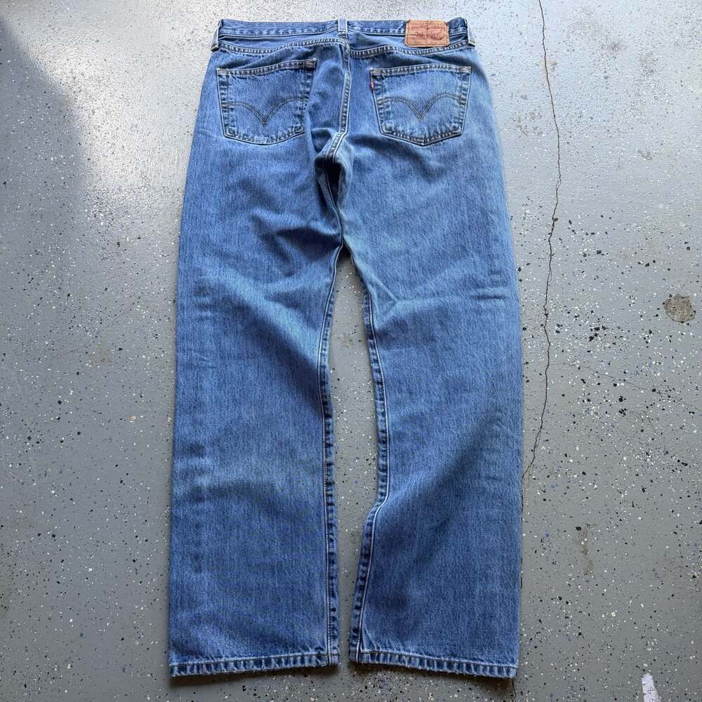 Levi's 501 Straight Leg Button-Fly Jeans, W36 L32